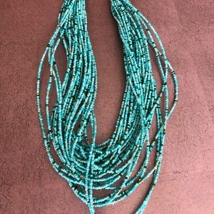 Turquoise beaded necklace